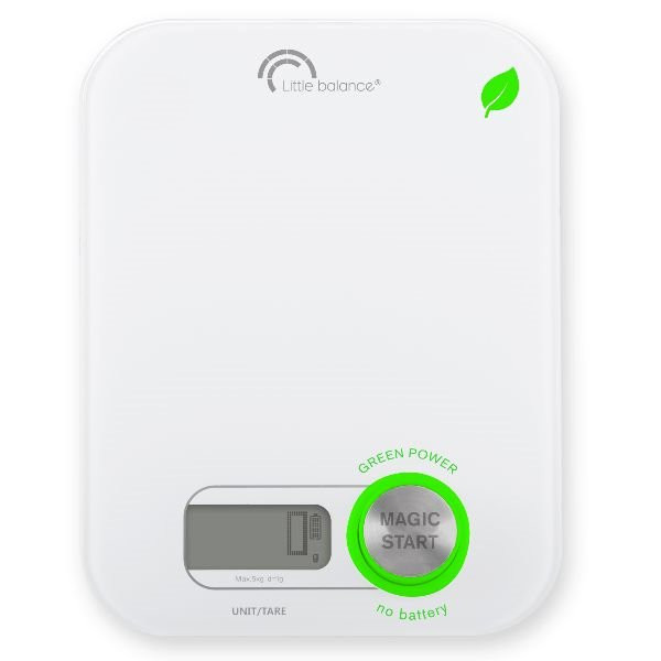 LITTLE BALANCE - Balance culinaire 5 kg Blanche - Green Power - 8198