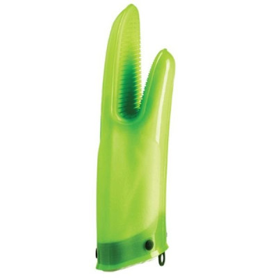 Gant de cuisine silicone & coton Vert