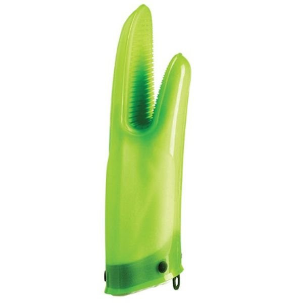 MASTRAD - Gant de cuisine silicone & coton Vert