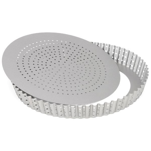 PATISSE - Moule à tarte perforé 28 cm - Silver Top