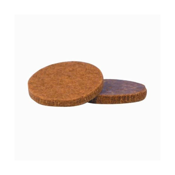 ISO - Patin feutre adhésif diam.33 marron x6 sc