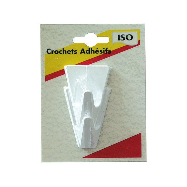 ISO - Crochet adhésif triangle blanc bl2