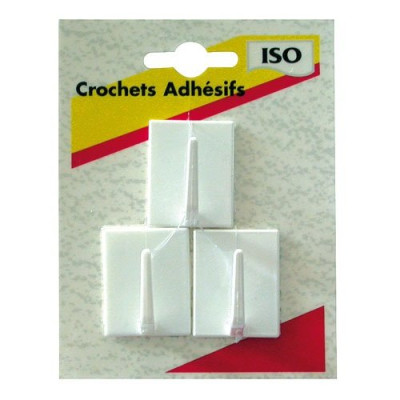 CROCHET ADH.CARR.GM NYL BLC    BL3 (Vendu par 1)