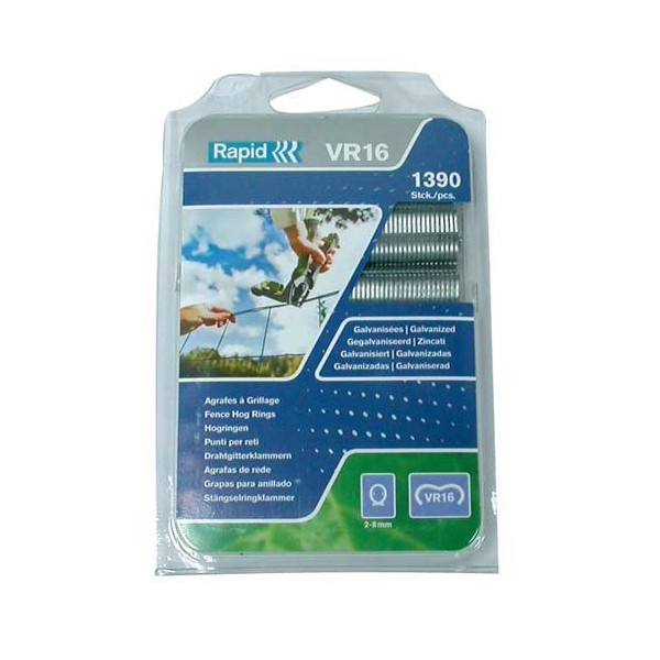 RAPID - Agrafe grillage vr16 galva boite de 400