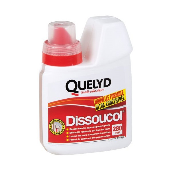 QUELYD - Quelyd dissoucol décolle revêtements muraux flacon 500ML