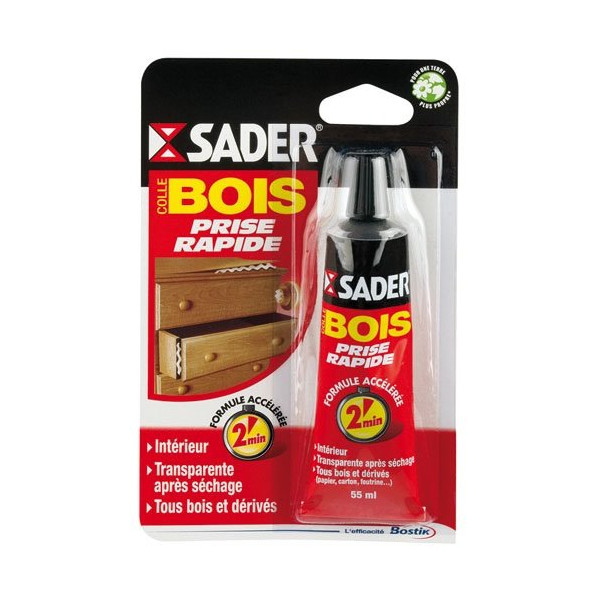 SADER - Colle bois rapide - 55 mL