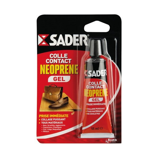 SADER - Colle contact néoprène gel tube 55 ml
