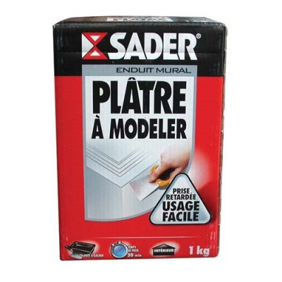 PLATRE A MODELER POUDRE 1KG SADER (Vendu par 1)