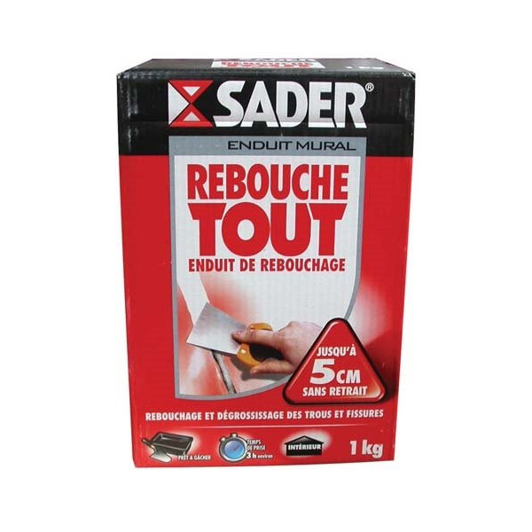 SADER - Enduit rebouche tout poudre 1kg