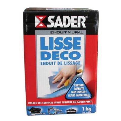 ENDUIT LISSE DECO POUDRE 1KG SADER (Vendu par 1)