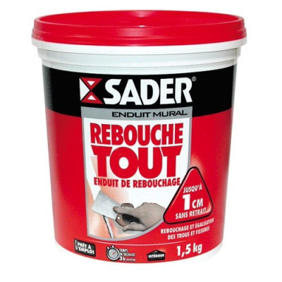 ENDUIT REBOUCHE TOUT PATE 1.5KG SADER (Vendu par 1)