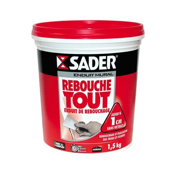 SADER - Enduits de rebouchage - 1,5 Kg