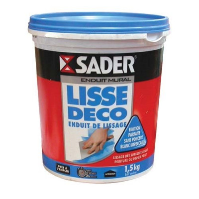 ENDUIT LISSE DECO PATE 1.5KG SADER (Vendu par 1)