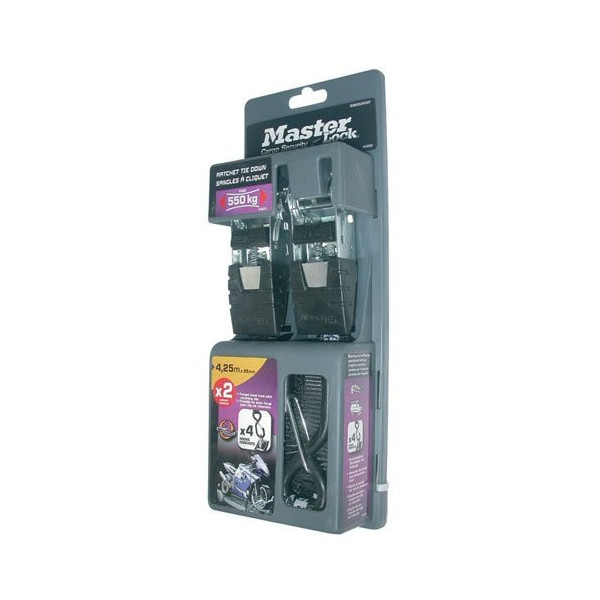 MASTER LOCK - Sangle à cliquet 4m25 25mm crochets x2 3066eurdat