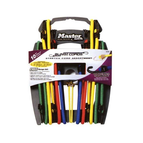 MASTER LOCK - Sandows sur support assortis par 10