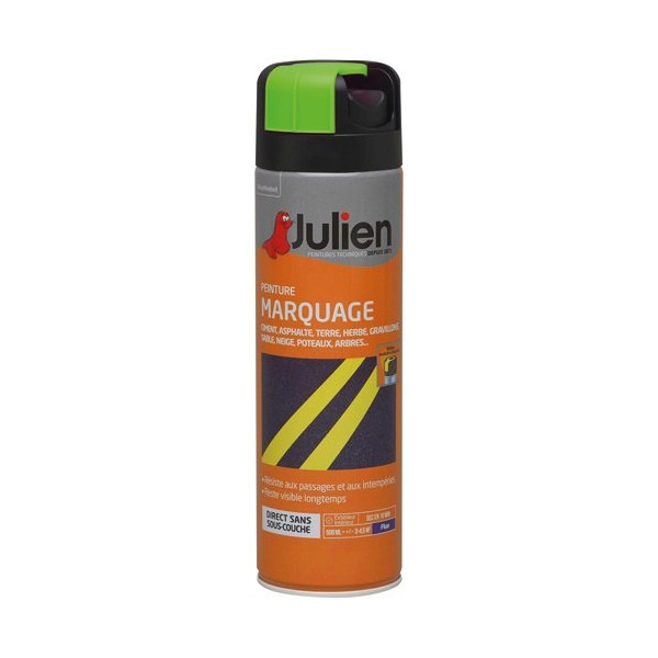 JULIEN - Bombe peinture marquage - 500 mL - vert fluo