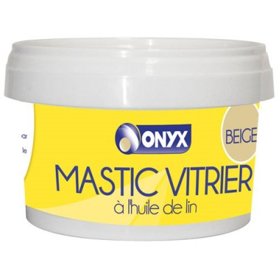 MASTIC VITRIER ONYX POT 500GR BEIGE (Vendu par 1)
