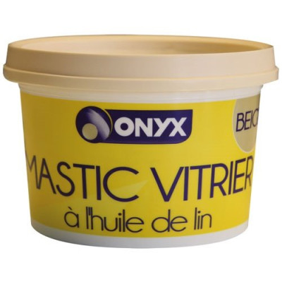 MASTIC VITRIER ONYX POT 1KG BEIGE (Vendu par 1)