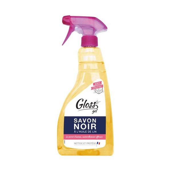 SPADO ORIGINES - Gel savon noir à huile de lin pistolet 750 ml