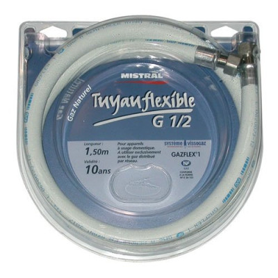 Tuyau gaz ville à visser - 1 m