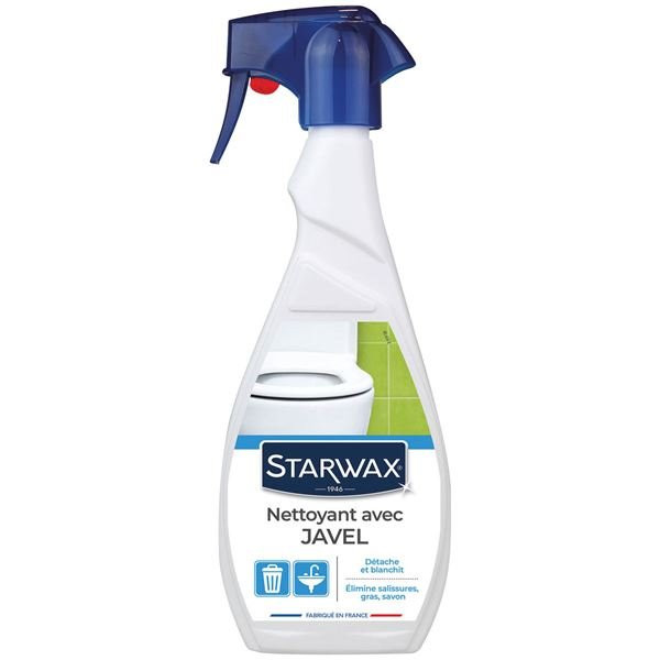 STARWAX - Nettoyant avec javel sdb pistolet 500ml