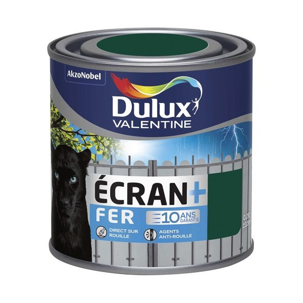 DULUX VALENTINE - Ecran fer brillant 0.25l vert basque