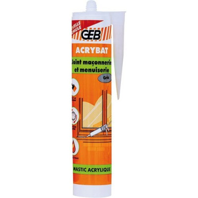 GEB MASTIC ACRYBAT B CART.310ML GRIS (Vendu par 1)