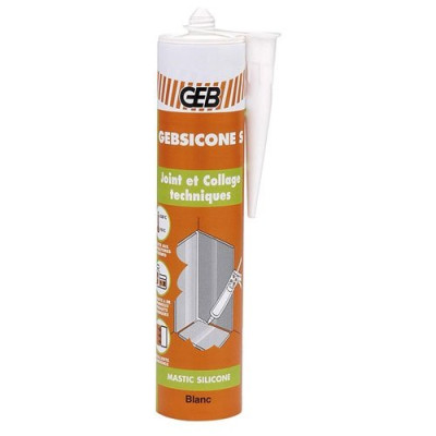 GEBSICONE S SILICONE C.310ML BLANC (Vendu par 1)