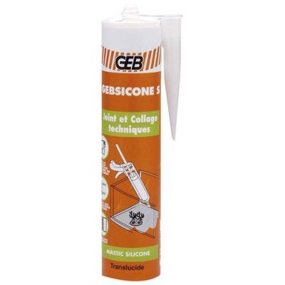 GEBSICONE S SILICONE C.310ML TRANSLUC. (Vendu par 1)
