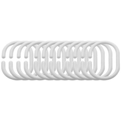 ANNEAUX RIDEAU DOUCHE X12 P. BLANCS