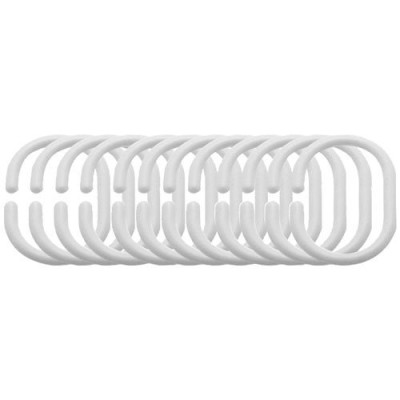 ANNEAUX RIDEAU DOUCHE X12 TRANSLUCIDES