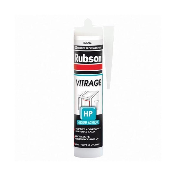 RUBSON - Mastic vitrage cartouche 300ml transparent Henkel pro