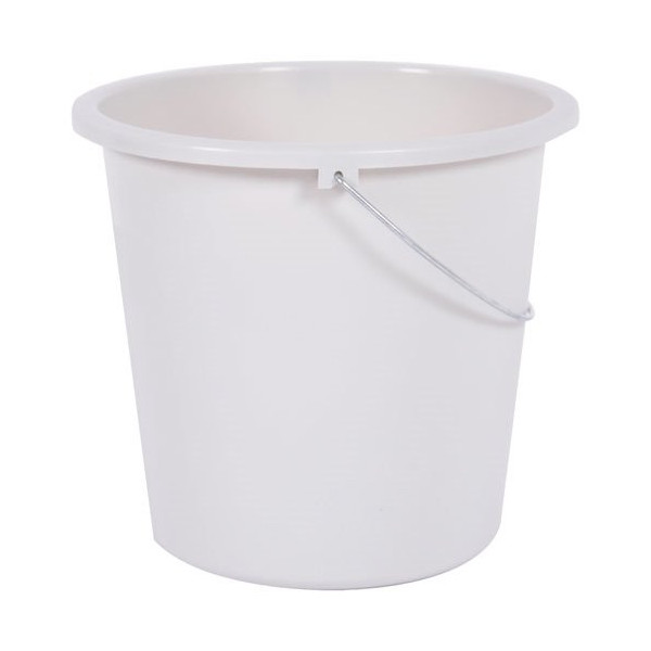 EDA - Seau ménage d.28cm 10L blanc cérusé