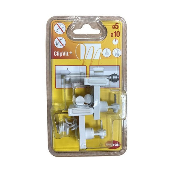 MOBOIS - Supports clip vit 3 en 1 blanc X2