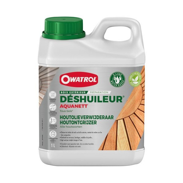 OWATROL - Durieu aquanett déshuileur dégrisant bois 1l