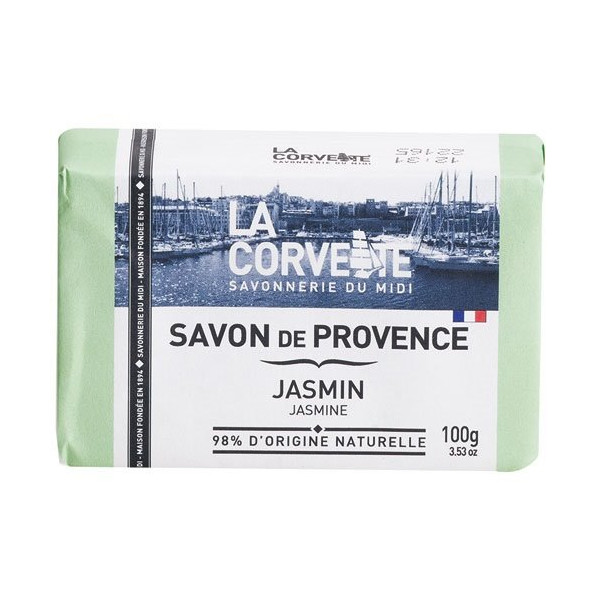 LA CORVETTE - Savon de provence jasmin 100g sans paraben.
