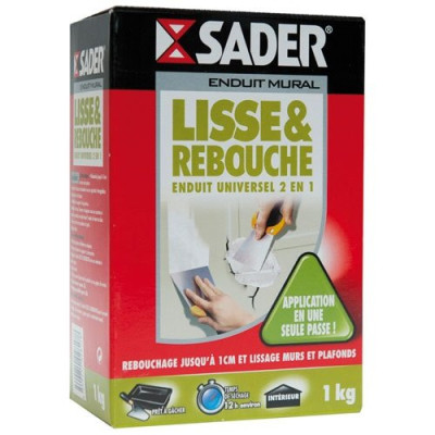 ENDUIT GENERAL LISSE ET REBOUC. 1KGSAD (Vendu par 1)
