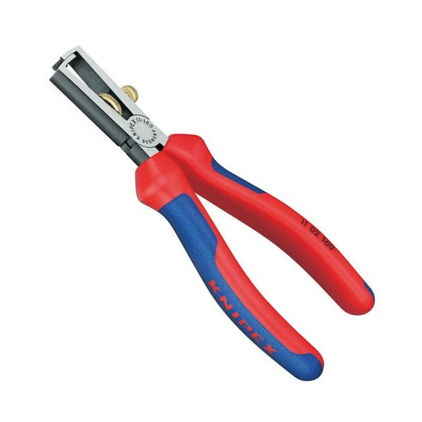 KNIPEX - Pince à dénuder 160mm poignées bi-matière sur carte.