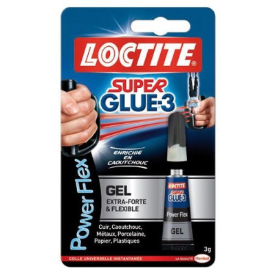 SUPER GLUE3 POWER FLEX 3G BLISTER (Vendu par 1)