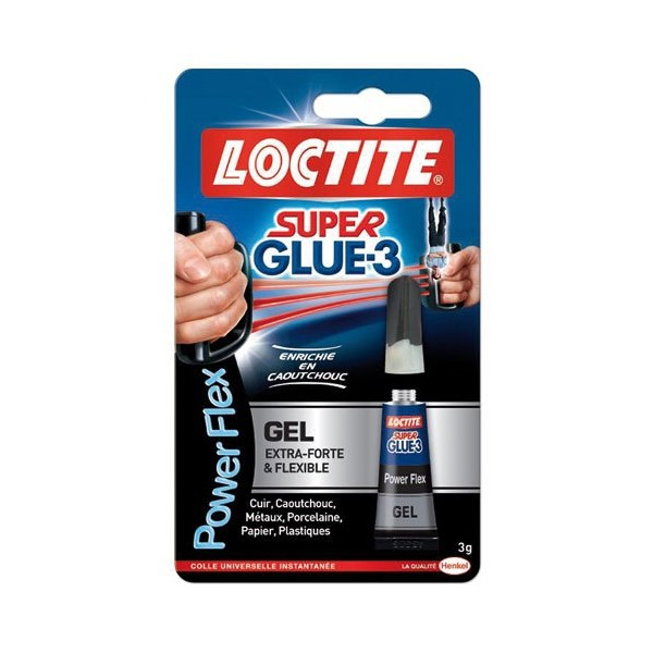 LOCTITE - Super glue3 colle power flex 3g blister