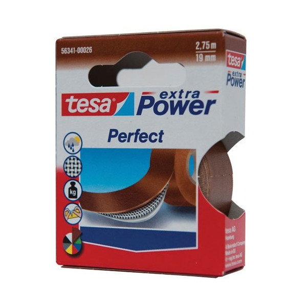 TESA - Premium réparation toilé super résistant brun 2.75mx19mm