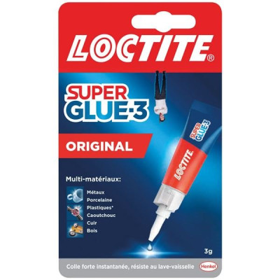 SUPER GLUE3 LIQUIDE 3G BLISTER (Vendu par 1)