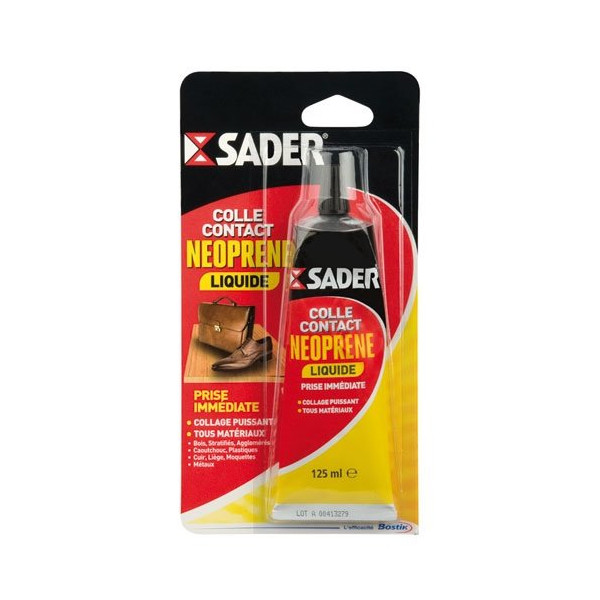 SADER - Sader colle contact néoprène liquide tube 125ml
