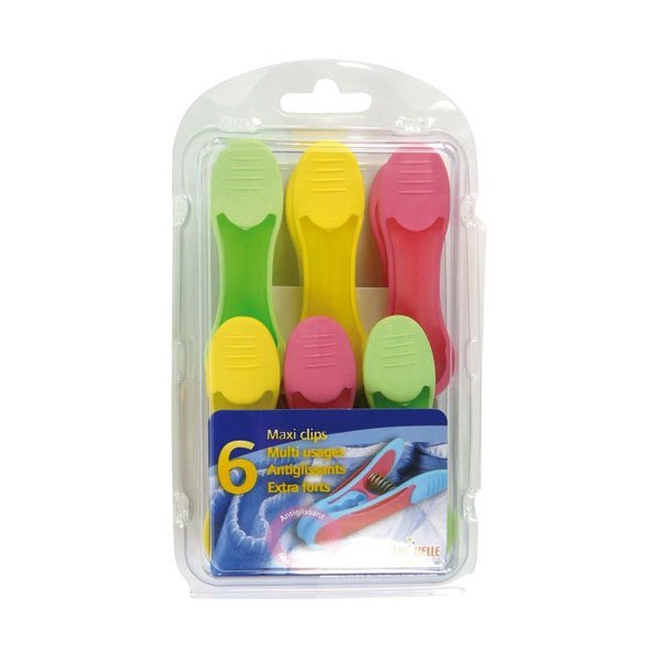 LAGUELLE - Pince linge Maxi x6 bimatière