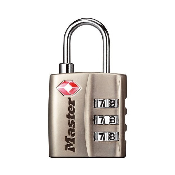 MASTER LOCK - Cadenas tsa 3 chiffres 30mm nickelé bl