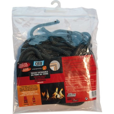 TRESSE FIBRE VERRE EXTEN. 6MMX5M (Vendu par 1)