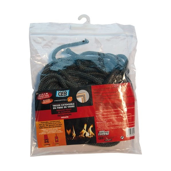 GEB FEU - Propfeu : Tresse Extensible en Fibre de Verre 6mmx5m