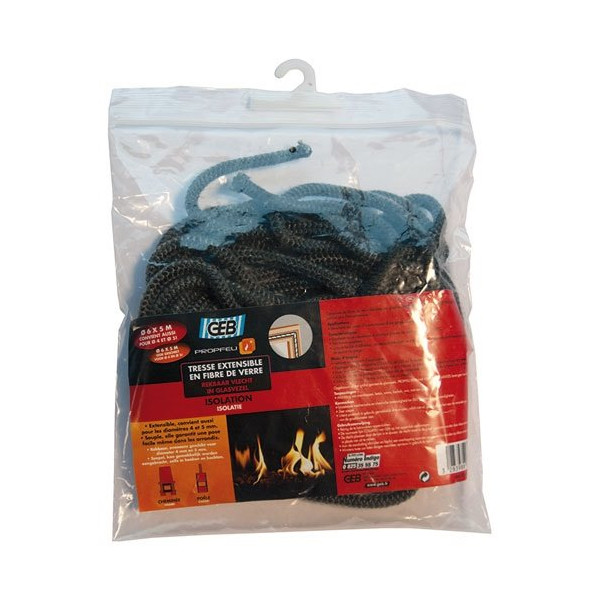 GEB - Tresse fibre verre extensible d.08mmx5m Propfeu