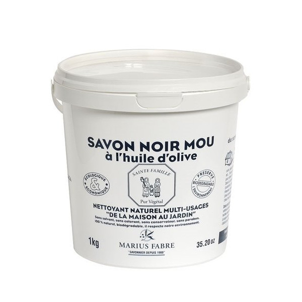 MARIUS FABRE - Savon noir mou Multi-usages à l'huile d'olive - pâte 1kg
