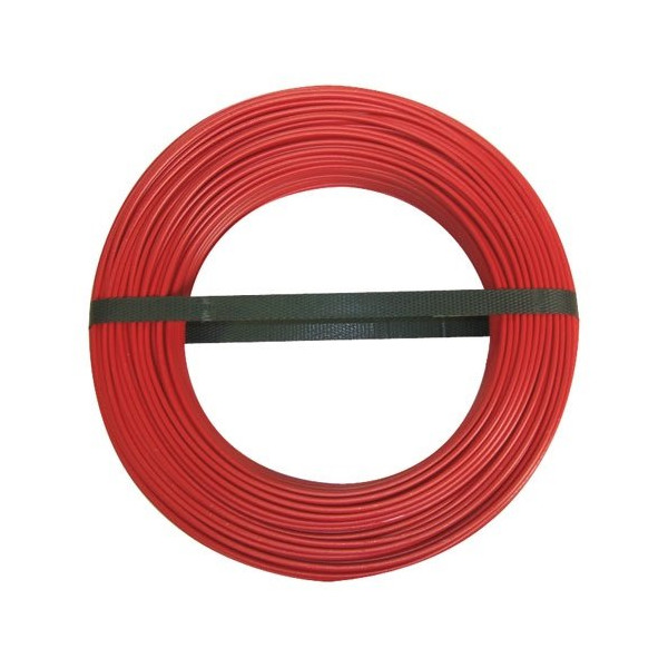 ELECTRALINE - Câble H07VU 1x2.5 10m rouge couronne